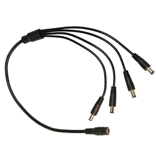 HQRP DC Female to 4 Male Power Splitter Cable for Q-See Security System Model: QT578-8C2 / QC828-4C9-2 / QT728-4G7-1 / QT5682-8K8