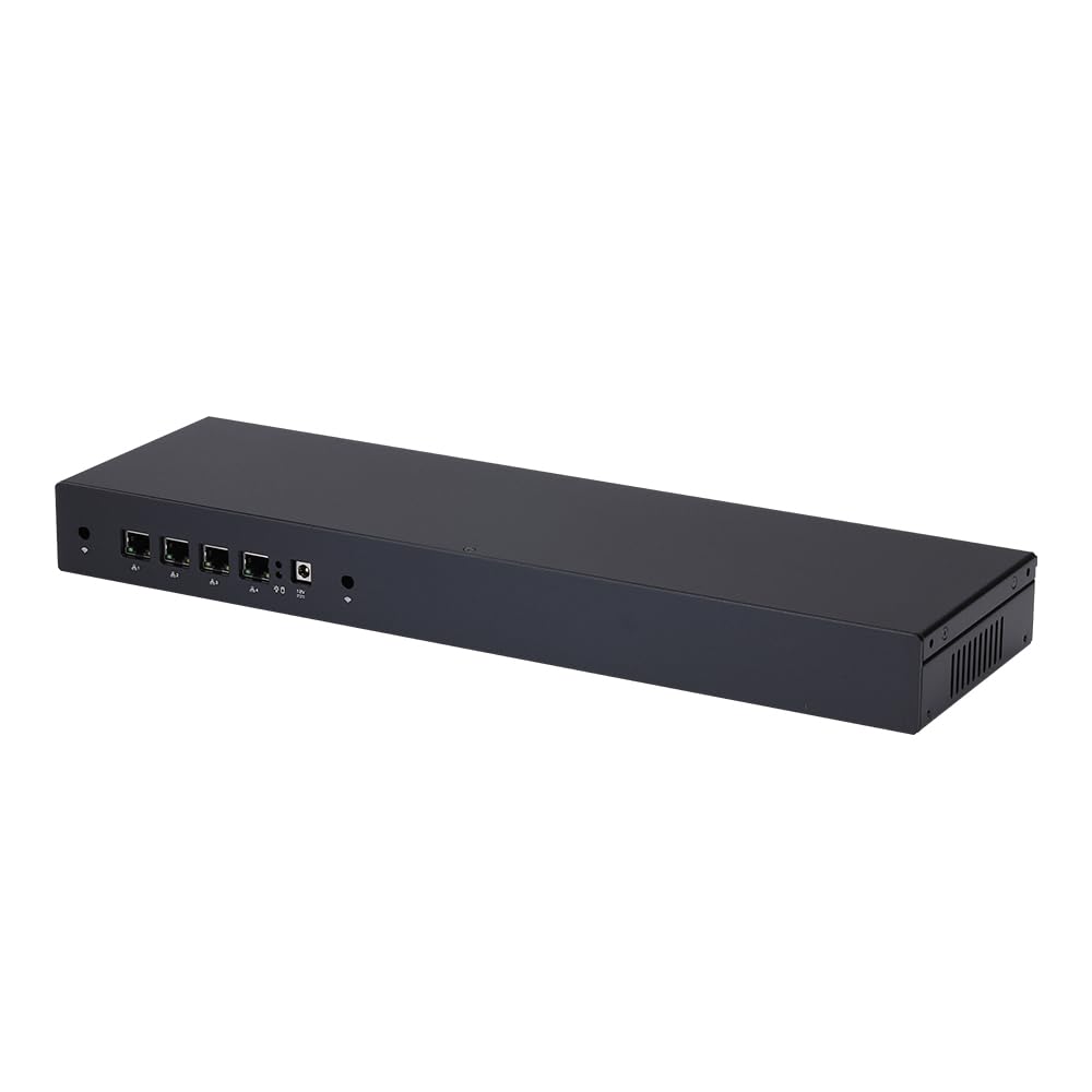 Qotom Multi-Function Router Q190G4 1U Celeron J1900,2.0GHz Quad Core (barebones) -4xGigabit LAN,Used As A Router/Firewall/Proxy 24/7