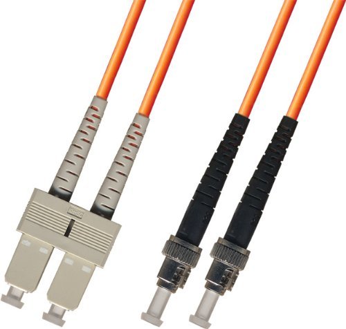 Ultra Spec Cables 10M Multimode Duplex Fiber Optic Cable (62.5/125) - SC to ST