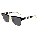 Gucci GG0603S - 001 Sunglasses Black w/Grey lens 56mm