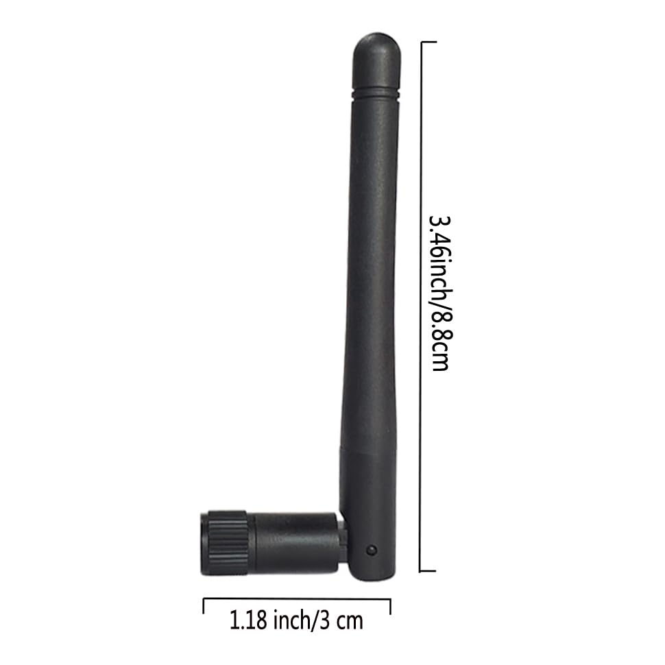 2pcs 433 Mhz SMA Gmrs Antenna High Frequency 3dbi with SMA-Male 433Mhz GSM GPRS Omni Antenna Device Receivers Alarm System with 15cm Extension Cord