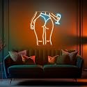 Lady Back Neon Sign, Pink LED Sign, Neon Lights for Bedroom with Woman Pattern, Neon Signs for Wall Decor, LED Light up Sign for Man Cave, Bar, Party