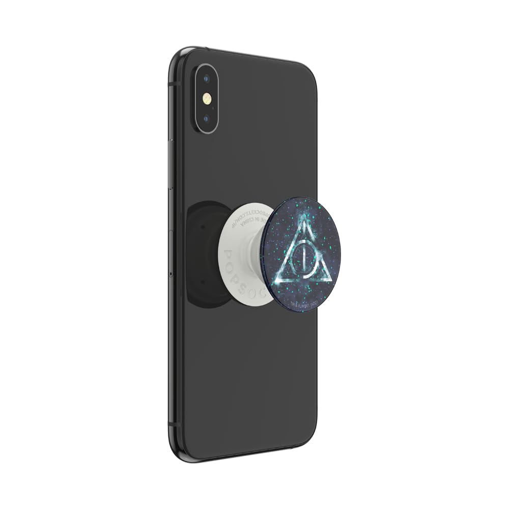 PopSockets Adhesive Phone Grip, Holder, Phone Stand, Harry Potter - Glitter Dealthy Hallows