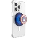 PopSockets Phone Grip for MagSafe, Magnetic Holder, Phone Stand, Marvel - Enamel Captain America