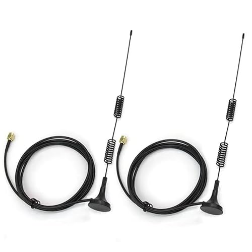 Dual Band WiFi 2.4GHz 5GHz 5.8GHz 10dBi Magnetic Base MIMO RP-SMA Male Antenna for WiFi Router PCIe Wireless Network Card USB Adapter Security IP