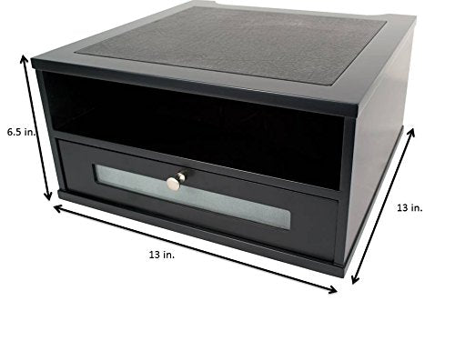 Victor Midnight Black Collection 1175-5 Wood Monitor Stand/Riser