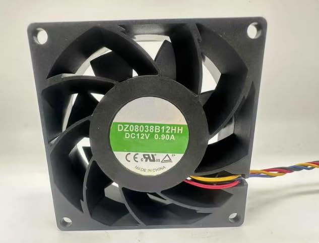DZ08038B12HH DC 12V 0.90A 80x80x38mm 4-Wire Cooling Fan