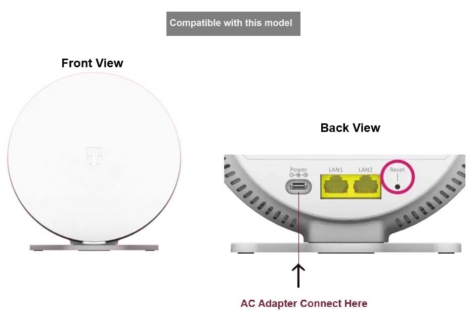 AC Adapter Compatible with T-Mobile Internet Wi-Fi Mesh Access Point
