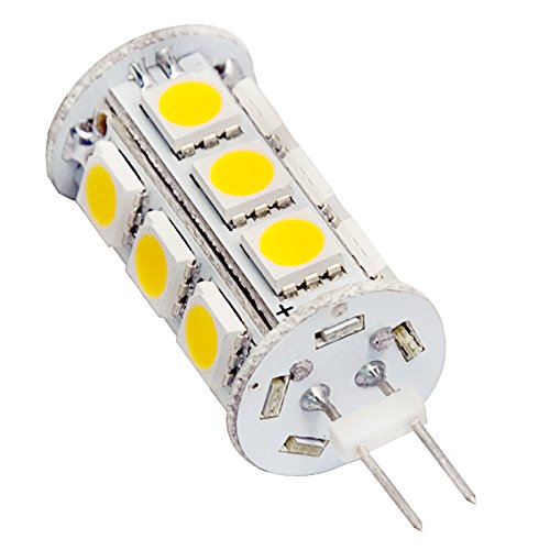 HERO-LED BTG4-18T-WW Back Pin Tower G4 LED Halogen Replacement Bulb, 3.6W, 20-25W Equal, Warm White 3000K, 5-Pack(Not Dimmable)