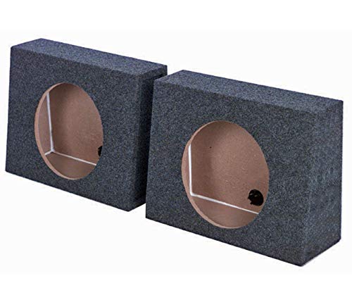 QPower QTW12 Single 12-Inch Sealed Car Audio Subwoofer Box, Pair