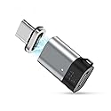 SHEEAST Magnetic USB C Adapter Connector Straight 24 Pin Mini Magnetic USB C Adapter 100W PD Fast Charge 20Gbs Data Transfer USB3.1