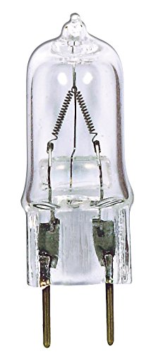 Satco S4610 20 Watt 180 Lumens T4 Halogen G8 Base 120 Volt Clear Light Bulb, Dimmable