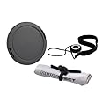 Digital Nc Lens Cap Side Pinch (49mm) + Lens Cap Holder + Nwv Direct Microfiber Cleaning Cloth for Sony Alpha Alpha NEX-3