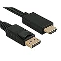 Cable Leader 6ft Gold Plated Premium DisplayPort 1.2 to 4K HDMI Male to Male Cable