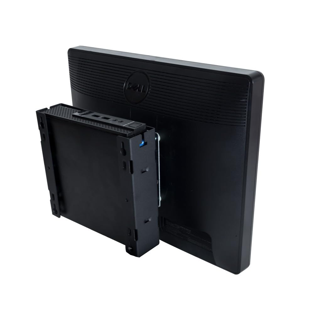 RackSolutions 100-A Wall Mount for Dell OptiPlex Micro PC, Fixed, 75 mm & 100 mm VESA, Includes Mounting Hardware