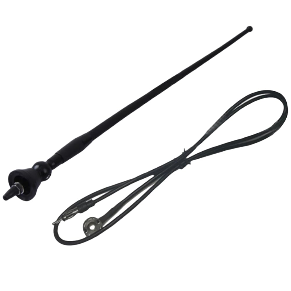 Waterproof Marine Antenna Rubber Duck Dipole Flexible Mast FM AM Antenna for Boat Radio Car ATV UTV RZR Tractor Motorcycle Yacht Black