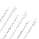 12 Inch Nylon White Mount Head Cable Tie,50 Lbs Tensile, 100-Pack