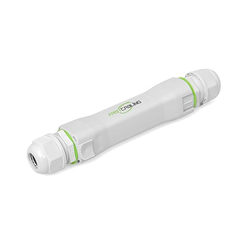 FASTCALBING Waterproof Direct Burial PoE Extender for IP Camera, Ethernet Extension Breaking 100m Distance Limit, Outdoor PoE Repeater, IEEE