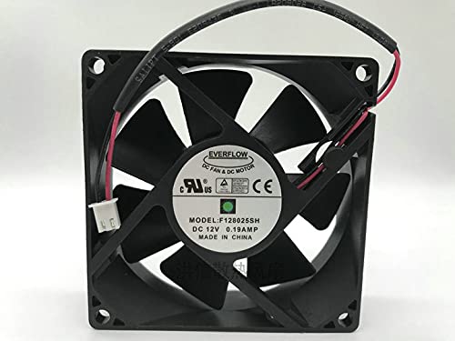 F128025SH 12V 80mm Fan 12V 0.19A 80×80×25mm Cooling Fan