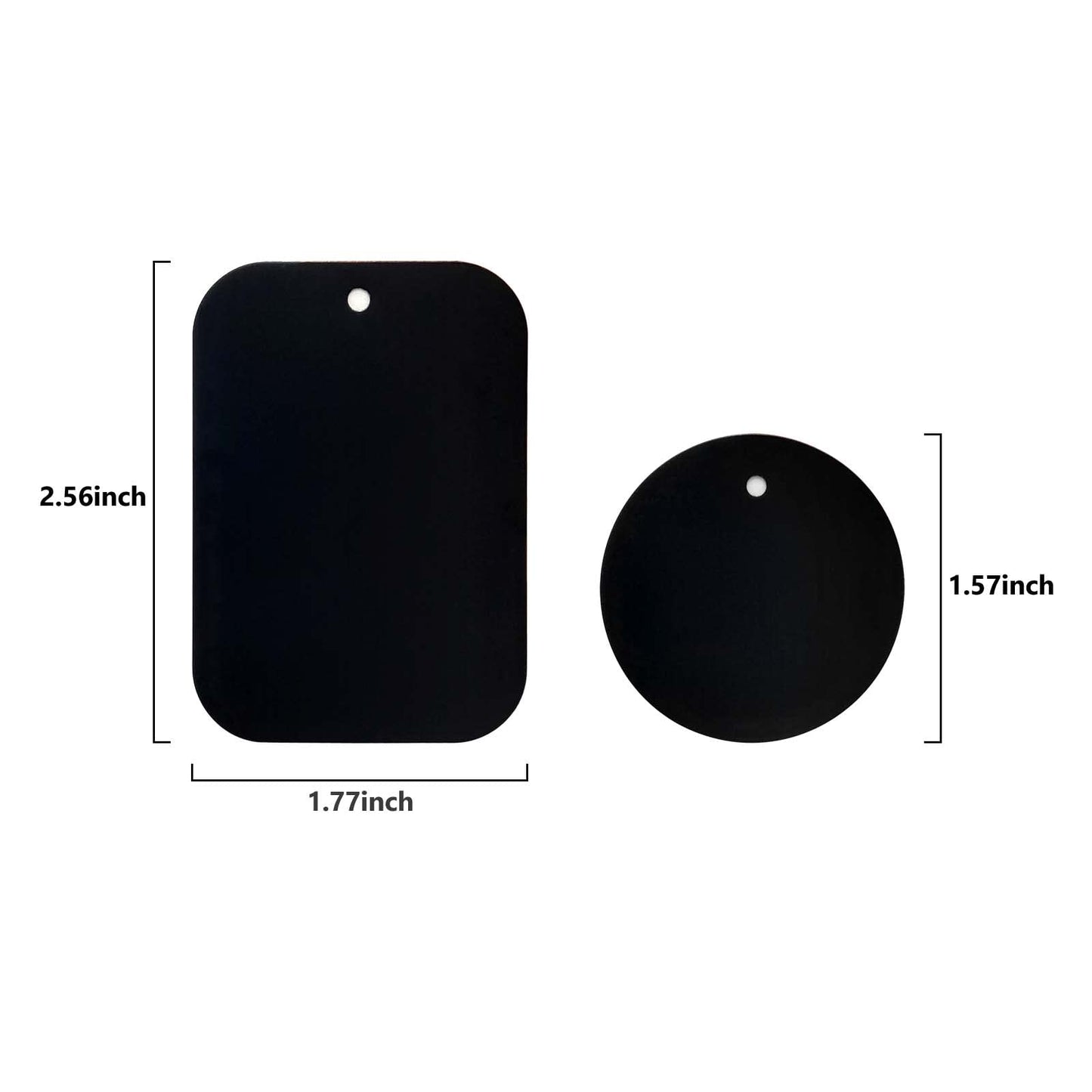 DSTELIN Smartphones Metal Plate 12 Pack for Phone Car Mount Holder Cradle with 3M Adhesive (Compatible with Magnetic Mounts) - 6 Rectangle and 6
