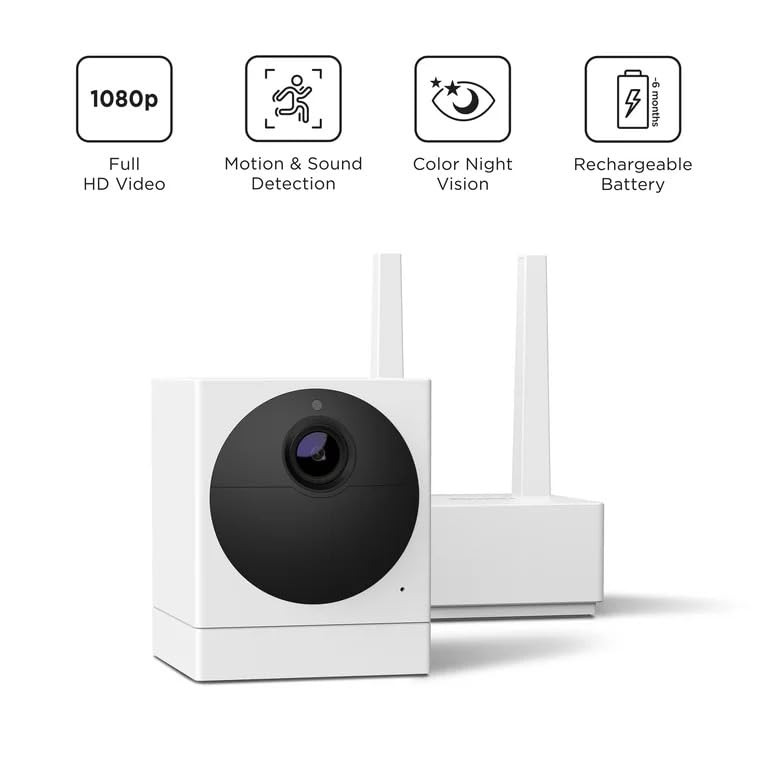 Roku CW1000R Smart Home Outdoor Camera SE Security Camera with Motion Detection Wireless (Renewed)