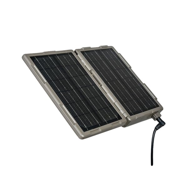 Tactacam Reveal Folding Solar Panel - 7.2W Output, Built-in Lithium Battery, Powers Trail Cameras, Compatible with Reveal & Defend Cams, Portable