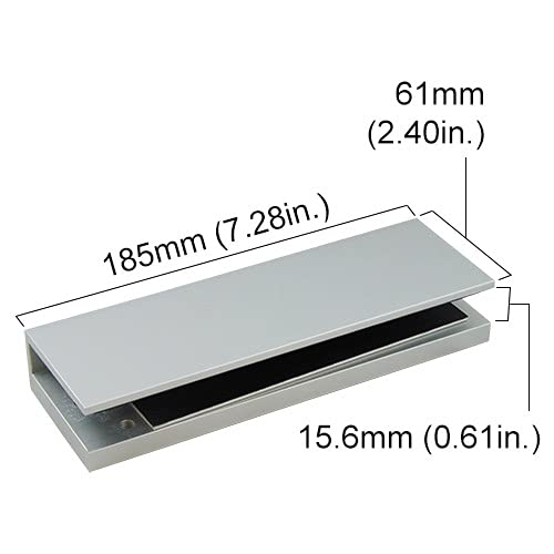 Visionis FPC-5226 1200 lbs Indoor Electromagnetic Lock with 1200 lbs U Bracket for Glass Door
