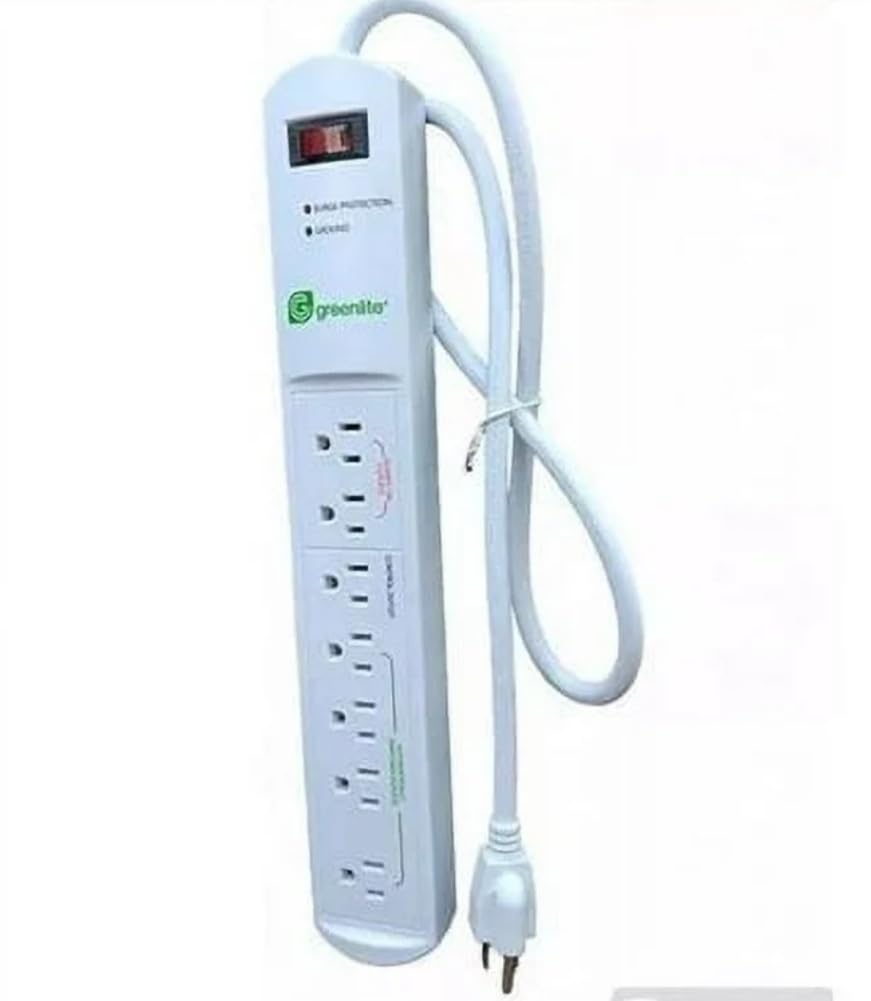 Greenlite Tier 1 Advanced Power Strip, 7 Outlets, 3 Ft Cord, 1440 Joules Surge Protection