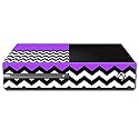 MightySkins Skin Compatible with Microsoft Xbox One - Purple Chevron | Protective, Durable, and Unique Vinyl Decal wrap Cover | Easy to Apply, Remove