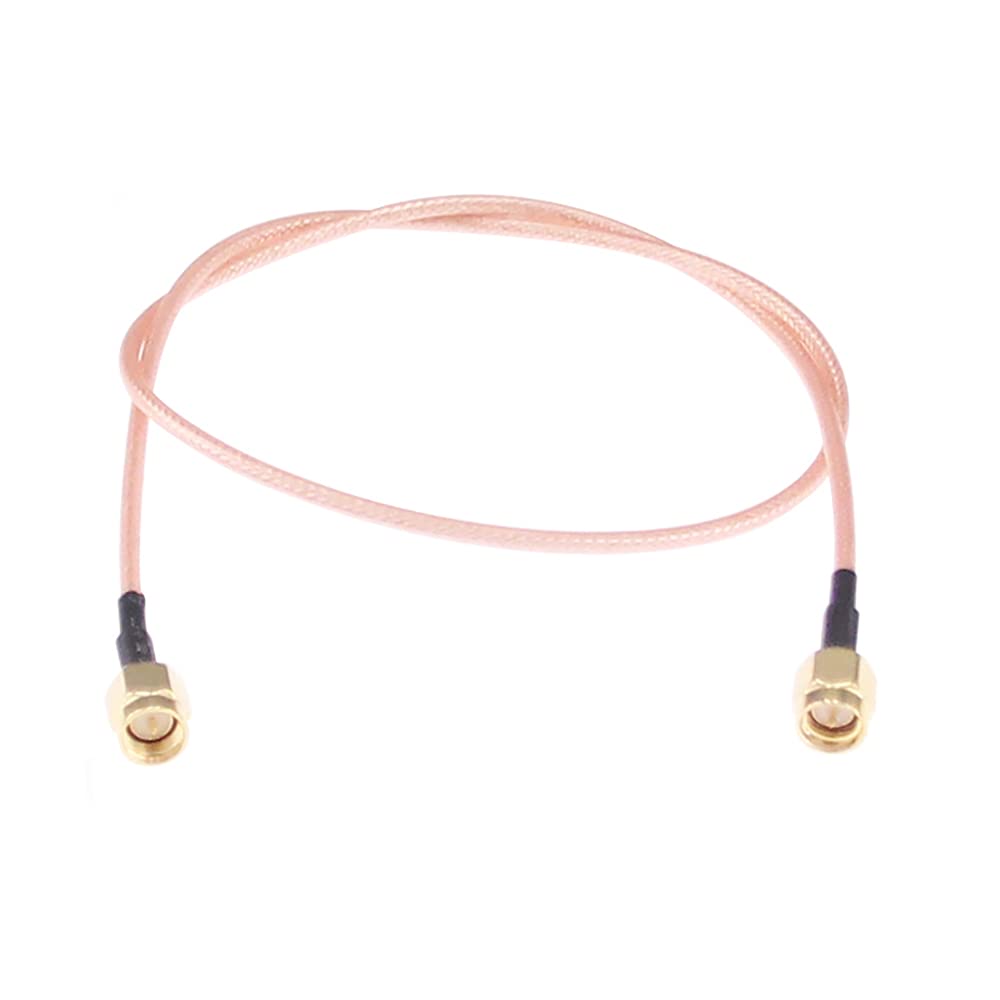 RFaha 3pcs RF coaxial Coax SMA Male to SMA Male Antenna Extender Cable Adapter Jumper RG316 20in 50cm Cable(F01-3)