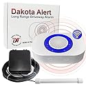 Dakota Alert Driveway Alarm Sensor - DCPA-4k Plus Driveway Alarms Wireless Outside Weatherproof Alert System, 1-Mile-Long Range Sensors, Receiver
