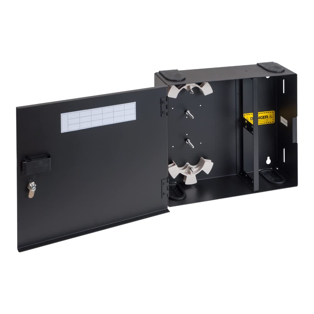 ICC Fiber Optic Wall Mount Enclosure - 4 Slots for LGX Compatible Adapter Panels or Cassettes (Sold Separately), Fiber Enclosure Supports up to 96