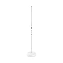 On-Stage MS7201W Round-Base Mic Stand (Supports Dynamic and Condenser Microphones, Height Adjustable 33"-60", Standard 5/8"-27 Threading, 7 lb, 10"