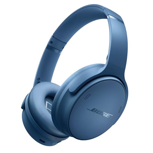 Bose QuietComfort Bluetooth Headphones, Wireless Headphones with Active Over Ear Noise Cancelling and Mic, Deep Bass, Up to 24 Hours of Playtime…