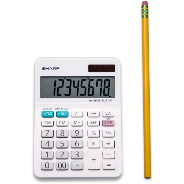 Sharp Calculators Sharp EL-310WB 8 Digit Professional Mini-Desktop Calculator