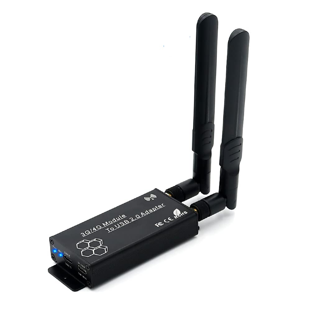 HLT Mini PCI-E to USB 2.0(Type C) Adapter with SIM Card Slot and Auxiliary Power Interface for WWAN/LTE Module