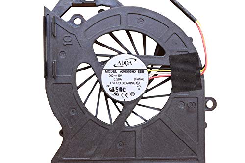 Z-one Fan Replacement for HP Pavilion DV6 DV7 DV6-6000 DV6-6100 DV6-6200 Series CPU Cooling Fan 4-Wires 4-pins AD6505HX-EEB DC5V 0.50A (CASA)