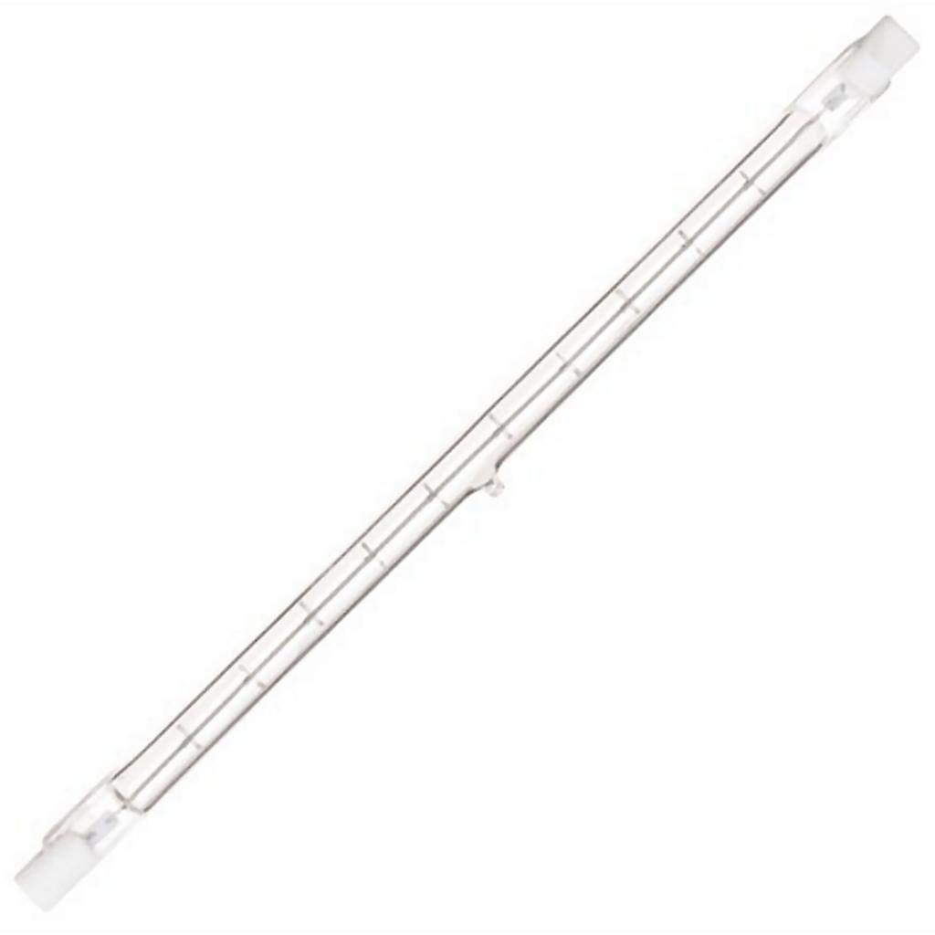 Satco S4199 1000 Watt 15000 Lumens T3 Halogen Double Ended R7S Base 240 Volt Clear 254mm Light Bulb, Dimmable