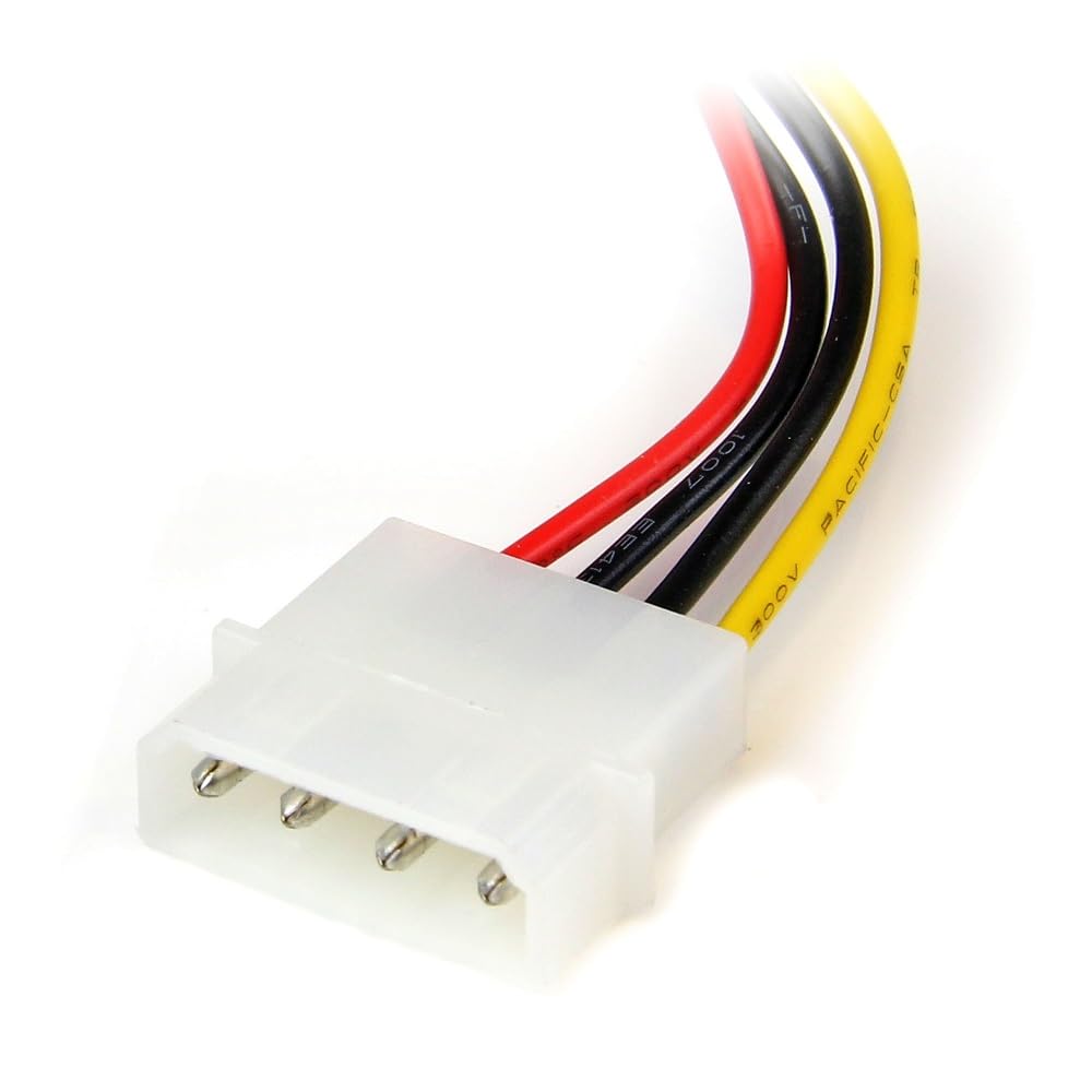 StarTech.com 6in 4 Pin LP4 to Left Angle SATA Power Cable Adapter - LP4 to SATA Power Adapter (SATAPOWADPL)