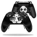 MightySkins Carbon Fiber Skin for Microsoft Xbox One Elite Controller - Rock N Roll Panda | Protective, Durable Textured Carbon Fiber Finish | Easy