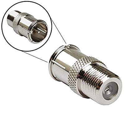iMBAPrice (10 Pack F-Jack to F-Quick Push On Plug F-pin Coaxial Quick Connect Adapter on coaxial Cables for Connection to Device Like Cable Modern