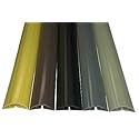 Electriduct Medium Plastic Flexible Floor Cord Cover Cable Protector and Wire Concealer - Includes Double Sided Tape - 5 Feet - Brown