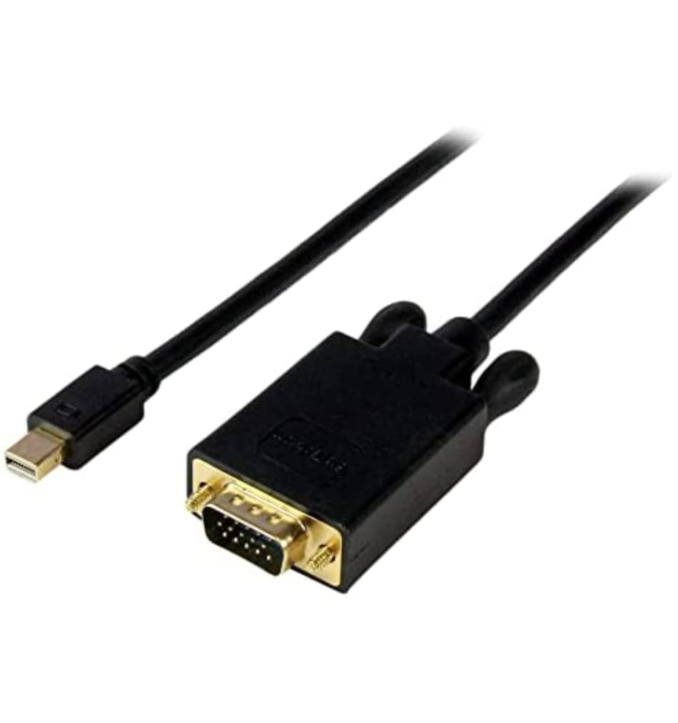 StarTech.com 10 ft Mini DisplayPort to VGA Adapter Cable - mDP to VGA Video Converter - Mini DP to VGA Cable for Mac/PC 1920x1200 - Black
