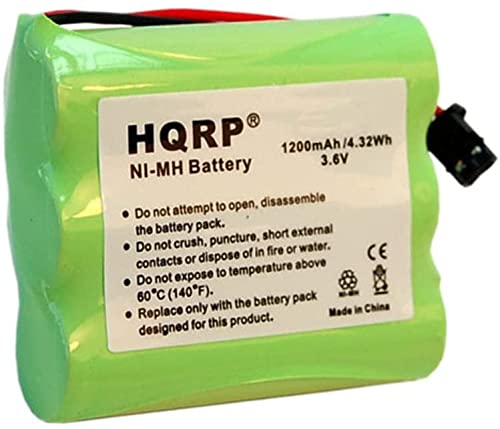 HQRP Cordless Phone Battery Compatible with Panasonic P-P504 / HHR-P501 / PQWBTC1461M Replacement/Extended/High-Capacity