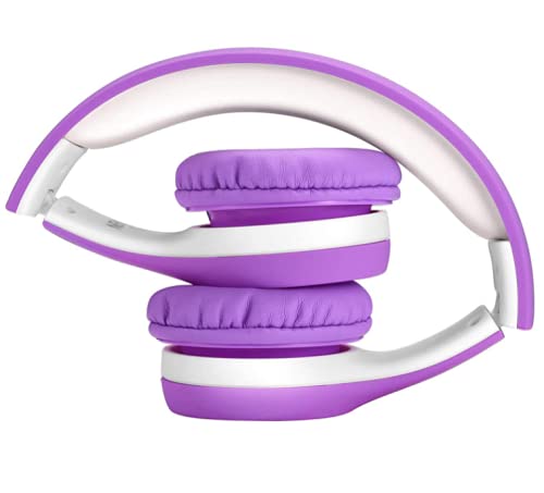 Nenos Purple Kids Headphones - Limited Volume Children's Headphones for Toddlers