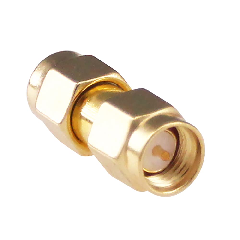 RFaha 6pcs Antenna Adapter SMA Male to RPSMA Male Connector Splitter Converter for Audio FPV Antennas Radio Video(F13-6)