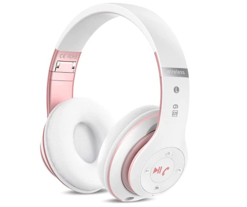 Falebare Bluetooth Headphones Over Ear, 6S Foldable Wireless Headphones with 6 EQ Modes, 40 Hours Playtime HiFi Stereo Headset with Mic, Soft Ear…