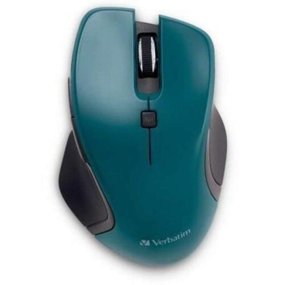 Verbatim USB-C Wireless Blue LED Mouse, Teal, 2.4GHz