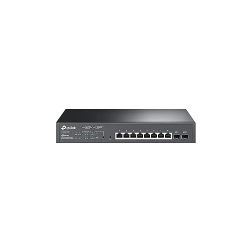 TP-Link TL-SG2210MP | Jetstream 10 Port Gigabit Smart Managed PoE switch | 8 PoE+ Ports @ 150W, 2 SFP Slots | Omada SDN Integrated | PoE Recovery |
