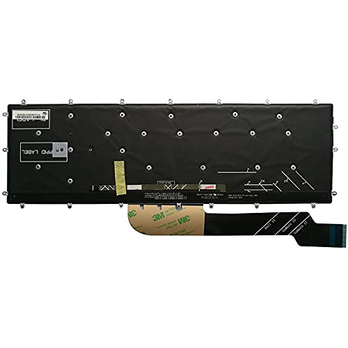 New Laptop US Keyboard for DELL INSPIRON 15-5000 5570 5575 Silver Palmrest 0YKN1Y YKN1Y 0M1FJK/gold 0G7KCC (US Keyboard with Backlight)